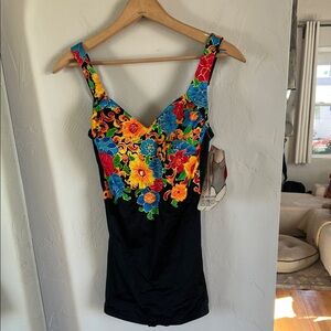 Vintage Roxanne swimsuit with Vibrant Floral Design